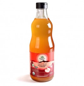 Organic India Apple Cider Vinegar (Raw-Unfiltered With The Mother)  Bottle  500 millilitre